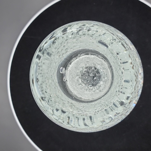 Hand Blown Voltive Tea Light Candle Holder w/Controlled Bubbles - Picture 5 of 8